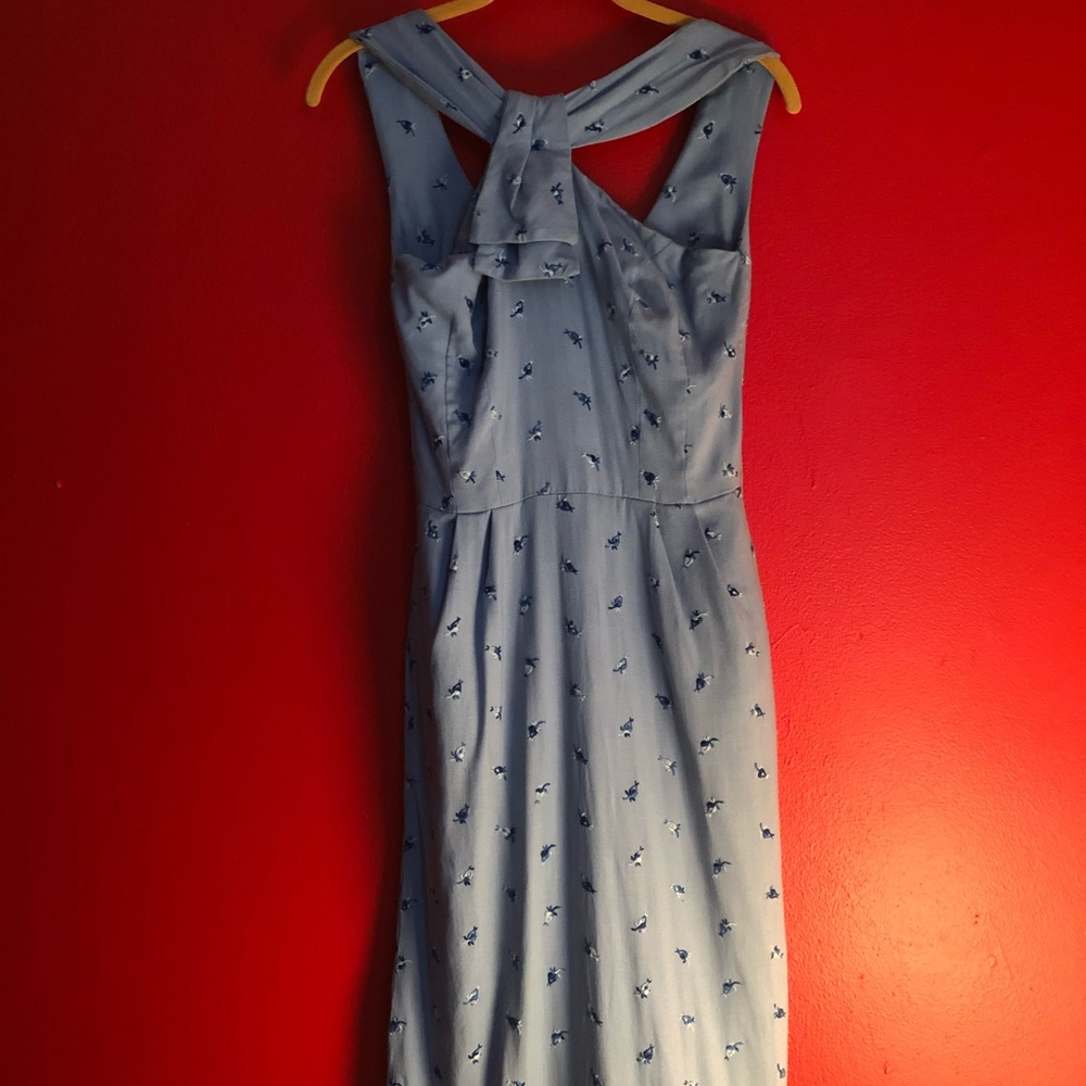 Custom Denim Midi Dress - Picture 2 of 4